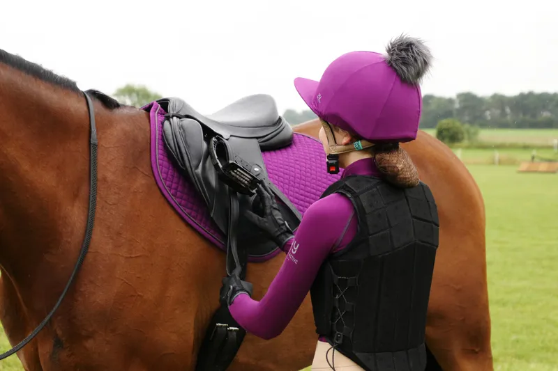 Hy Sport Active Hat Silk with Interchangeable Pom Pom - Amethyst Purple -1